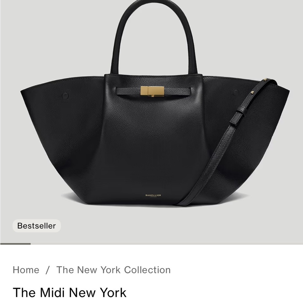DeMellier Black Midi New York Tote